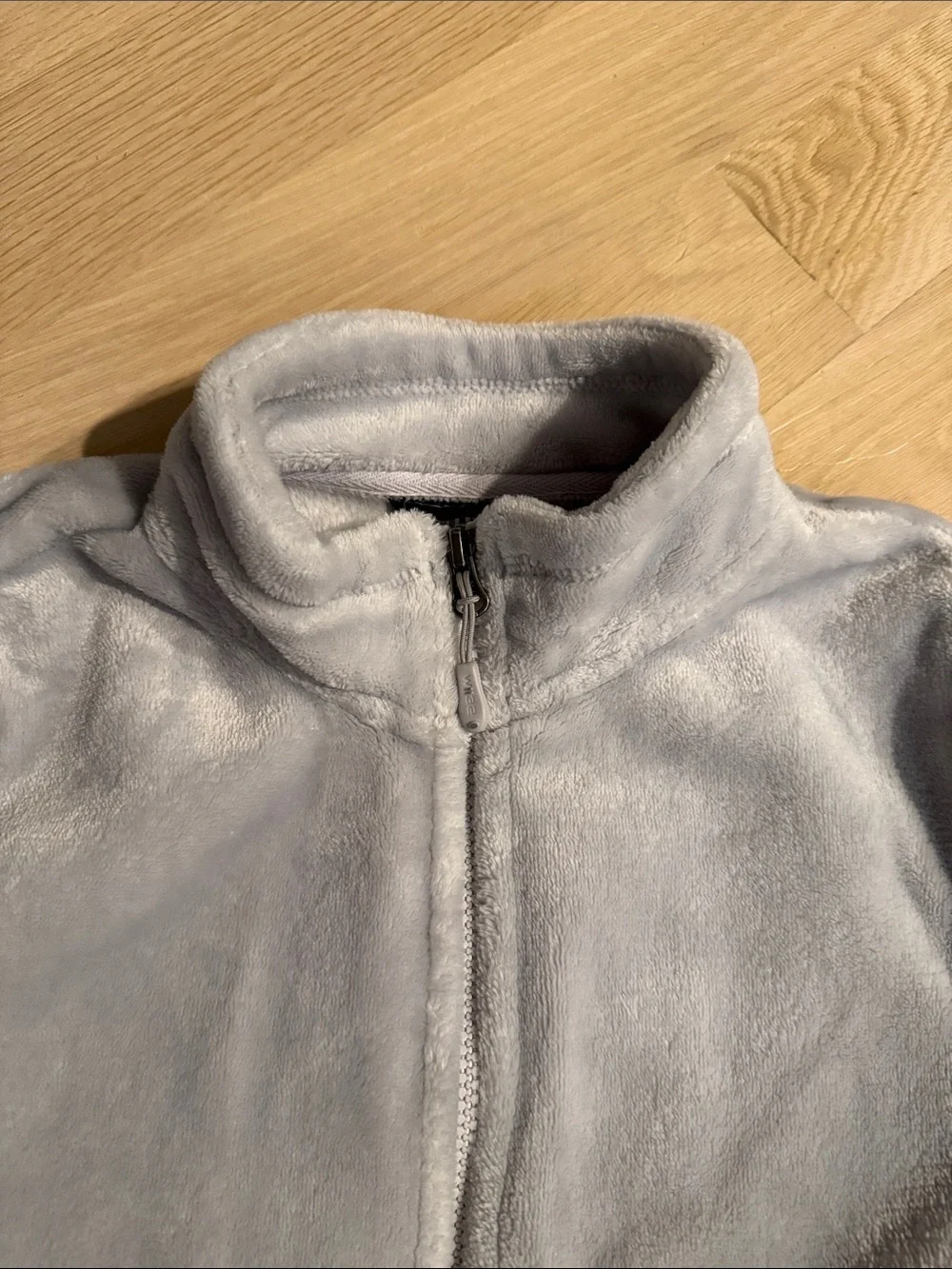 32 Degrees Light Gray Teddy Fleece Zip-Up Jacket for Kids